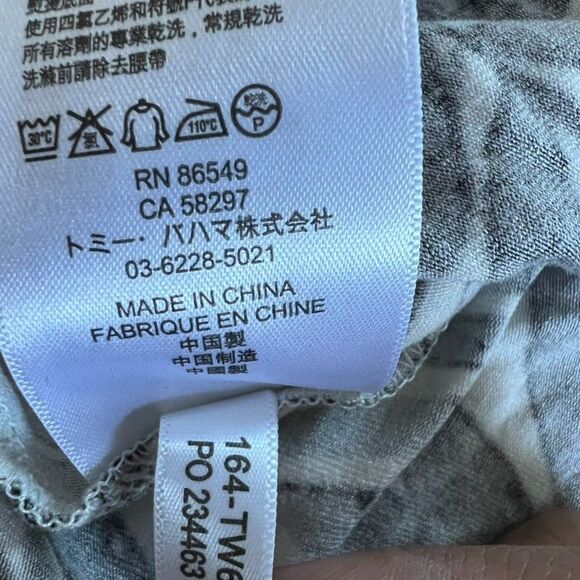 Tommy Bahama Fronds Falling Tambour Faux-Wrap Dress Medium V Neck Tropical - Picture 15 of 16